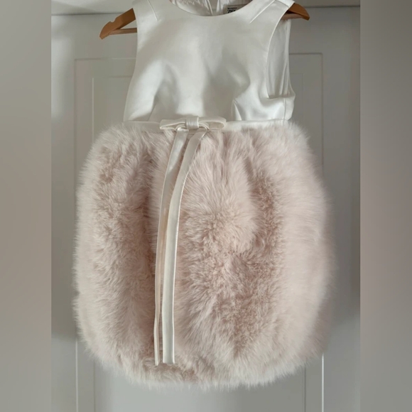 Harry Lambert Zara Disney White Fur Dress - Picture 2 of 6